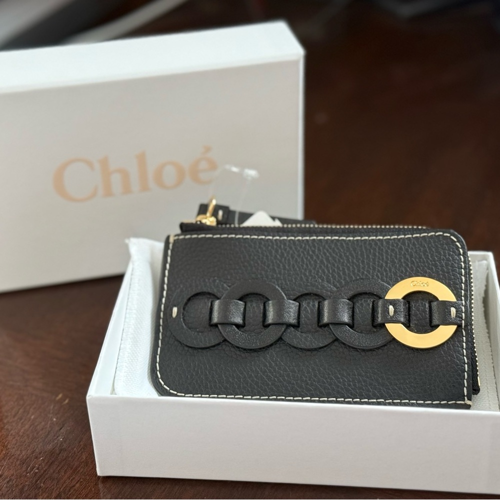 NWT Chloé Leather Cardholder